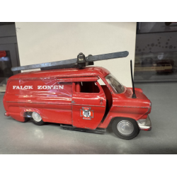 Dinky toys 446 ford transit Falck zonen Metal model Bilen er meget brugt. Stand se billederne Skala ca 1:43