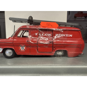 Dinky toys 446 ford transit Falck zonen Metal model Bilen er meget brugt. Stand se billederne Skala ca 1:43