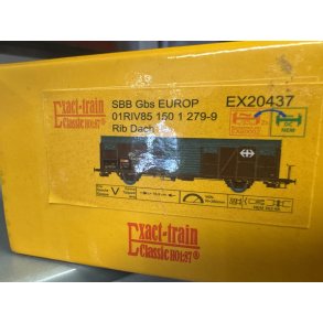 Exact trainHO EX20437 SSB lukket godsvogn Gbs EUROP