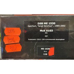 McK HO 0103 DSB diesellok med lang f�rerhus ME 1530 og DCC j�vnstr�m samt diesellyd