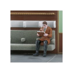 Mrklin 56409 spor 1 figurst 10 forskellige siddende rejsende. Lavet af metal.