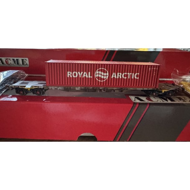 ACME HO 90251 DSB b�rrevogn typ Sgns med 40 Fod container  Royal Arctic