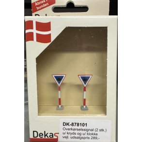 Dekas HO 878101 Overk�rselssignaler S�t m/ 2 signaler, uden kryds og uden klokke