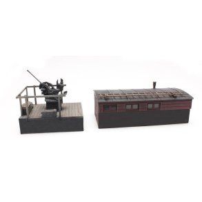 Artitec HO 487.801.65 Eisenbahn Flakstand 20mm leveres uden vogn. F�rdig model.