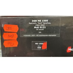 McK HO 0121 DSB diesellok med kort f�rerhus ME 1505 og DCC j�vnstr�m samt diesellyd