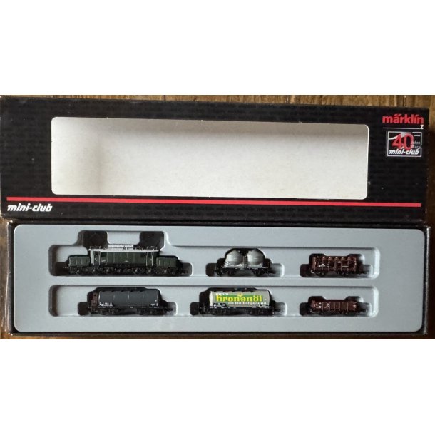 M�rklin 81301 spor Z �BB godstogs�t E-Lok 1020 med MFX og 5 godsvogne
