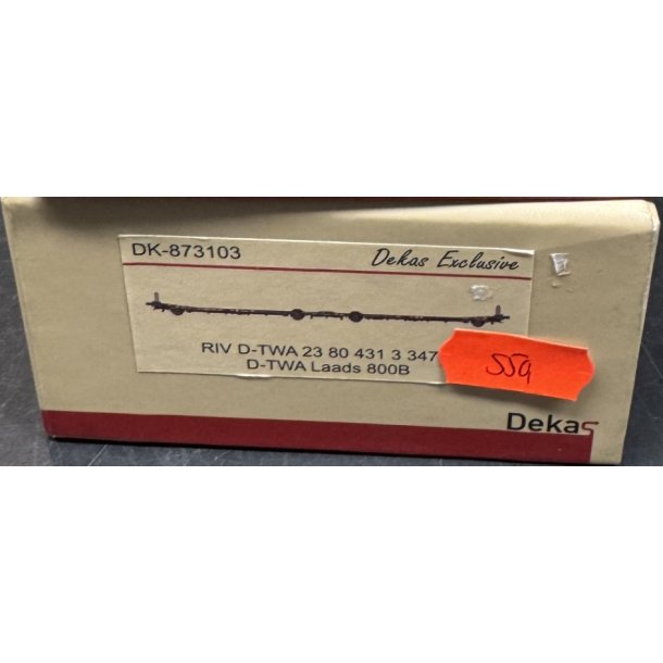 Dekas HO 873103 DB TWA-800B autotransport 23 RIV 80 DB 431 3 347-5, Laads 800B, nymalet
