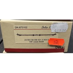 Dekas HO 873102 DB TWA-800B autotransport 23 RIV 80 DB 431 3 353-3, Laads 800B, nymalet