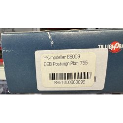 HK modeller 86009 DSB patinet postvogn Pbm 755
