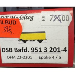 DF modeltog HO 22-0201 DSB Bafd v�rkstedsvogn 