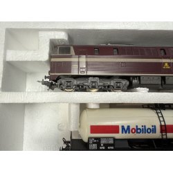 Lima HO 10 6353Sh DSB starts�t med MZ 1405 med 4 godsvogne og styrboks samt skinner til analog DC j�vnstr�m drift