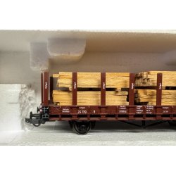 Roco HO 76869 DRG stolpevogn med bremsehus med beladning