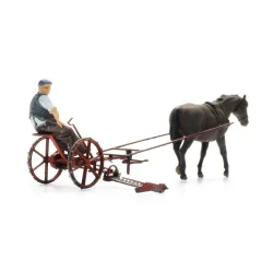 Aetitec HO 387.610 Plneklipperbjlke med hest + figur. Frdig model. 