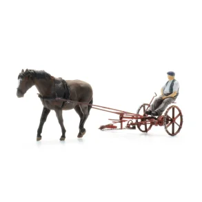 Aetitec HO 387.610 Plneklipperbjlke med hest + figur. Frdig model. 