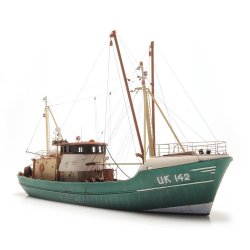 Artitec HO 50.146 Nords�en fiskekutter.  L x B x H:28,7 x 7,1 x 15 cm