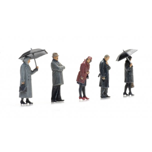 Artitec HO 5870003 figur st Passagerer i regnvejr