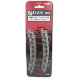 Rokuhan 7297033 spor Z buet skinne R220-30 x 6 stk.