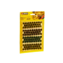 Noch alle str. 07005 Tufts af grs XL beigegrn, mrkegrn, brun, 104 stk., 9 mm.