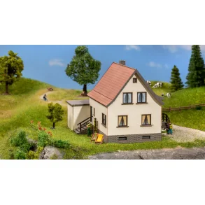 Noch HO 66606 laserskrne Bostningshus med garage 12,6 cm x 13,2 cm, 9,5 cm hjde. Nyhed 2022