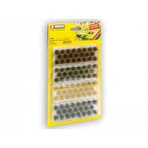 Noch alle str 07009 gr�s totter m�rkegr�n, middelgr�n, brun,&lrm; &lrm;guldgul 104 stk. 6 mm. H�j