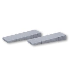 Noch HO 66015 perron platform lige ender 2 stk. til Mrklin C spor hver 12 x 3,8 cm, 1,5 cm hj 