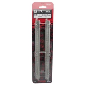 Rokuhan 7297050 spor Z lige spor l�ngde 220 mm, med betonsveller 4 stk.