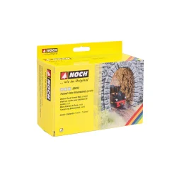 Noch HO 58032 Tunnel Rock Indre Vg, Lige 2 stk., hver 9,5 cm lang, 10,5 cm hj