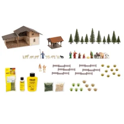 Noch HO 65591 Hndvrk Adventskalender "Julekrybbe"