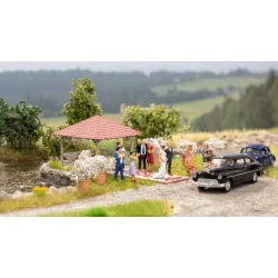 Noch HO 14263 Event Pavillon 9,2 x 4,5 cm, 3,6 cm hj