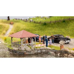 Noch HO 14263 Event Pavillon 9,2 x 4,5 cm, 3,6 cm hj