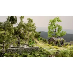 Noch HO 60760 Glemt sted "Brunnen" 16,5 x 12 cm, 7,5 cm hj, hjde statue 4 cm.