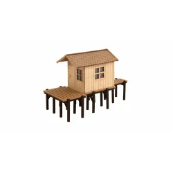 Noch HO 14262 Fiskerhytte 8,0 x 3,7 cm, 5,4 cm hj