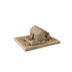 Noch HO 60761 Glemt sted "bygningsruiner" 16,5 x 12,1 cm, 6,5 cm hj, hjde trdtr "Linde" 16 cm. 