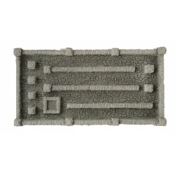 Noch HO 58280 Granit vgge Vghjde 1,5 cm, sjlehjde 2,2 cm, total vglngde 104 cm