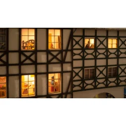 Noch 51270 alle str. mikrorum Enkelt LED, kold hvid. Bygning indvendig belysning, 4 dele