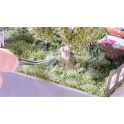 Noch 06910 alle str. PROFI grs tuft "trt grs" grn, beige, med brun flok 25 stykker, 6 mm