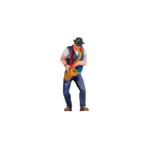 Noch HO 10412 Enkeltfigur saxofonist i farve 3D-print. Nyhed 2024
