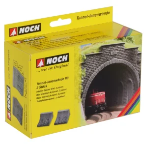 Noch HO/HOm/HOe 58031 Tunnelens indre v�g buet. 2 stykker, hver 10 cm lange velegnet til alle radier