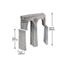 Noch HO 58665 Stenbrudsviadukt buet Radius (R2) 437,5&thinsp;mm, 30