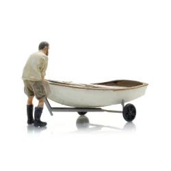 Artitec HO 387.582 Sejlbd Optimist + trailer + figur. Frdig model. 