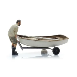 Artitec HO 387.582 Sejlbd Optimist + trailer + figur. Frdig model. 