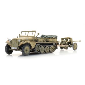 Artitec HO 6870490 Sd.Kfz. 10 + PAK 38, Afrika. F�rdig model