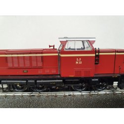 Heljan 21512 LJ MAK 650D diesellokomotiv M 33 fra Lollandsbanen. Digital til AC