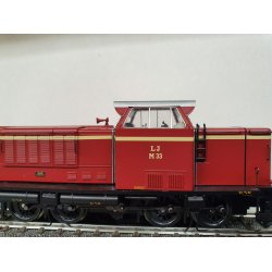 Heljan 21512 LJ MAK 650D diesellokomotiv M 33 fra Lollandsbanen. Digital til AC