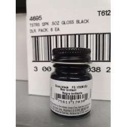 Model Master T4695 acryl maling 14,7 ml. Farve sort blank