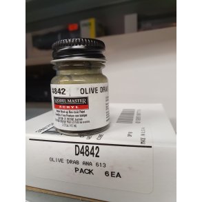Model Master T4842 acryl maling 14,7 ml. Farve olive drab ana 613