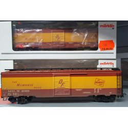 M�rklin 45711 USA Box Car der Milwaukee Road. Metal bygget