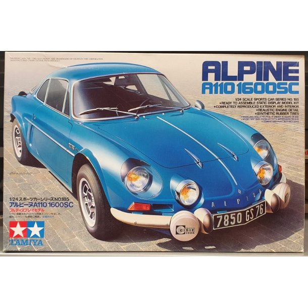 Tamiya 24185 ALPINE A110 1600SC byggest. Skala 1:24