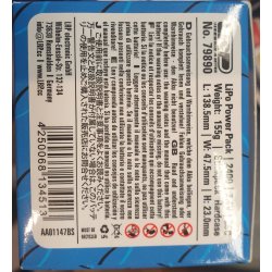LRP AA 01147BS LIPO POWER PACK 2400 - 7.4V - 25C - STICKPACK HARDCASE