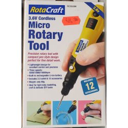 Rotacraft RC03USB Micro Rotary multisliber 3,6 Volt med tilbehr